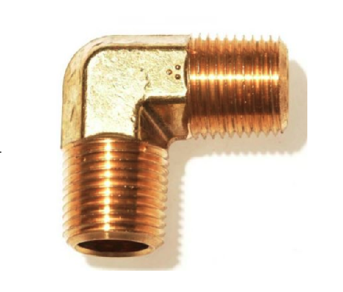 3550# messing fittings smed 90 mandlige albue rør fittings