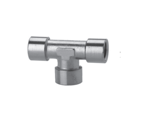 Union kvindelige tee rustfrit stål fittings